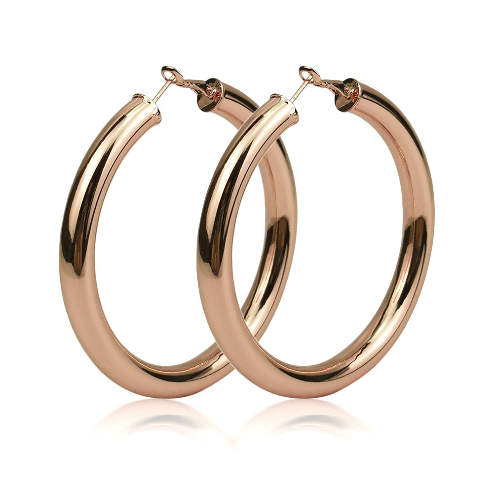 Wholesale Circle Exaggerated Alloy Earrings
